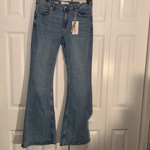 NWT MNG denim flare jeans mid rise